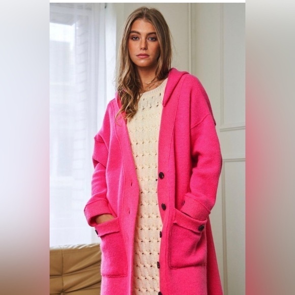 Barbie Hot Pink Sweater w/Hood - Picture 4 of 4